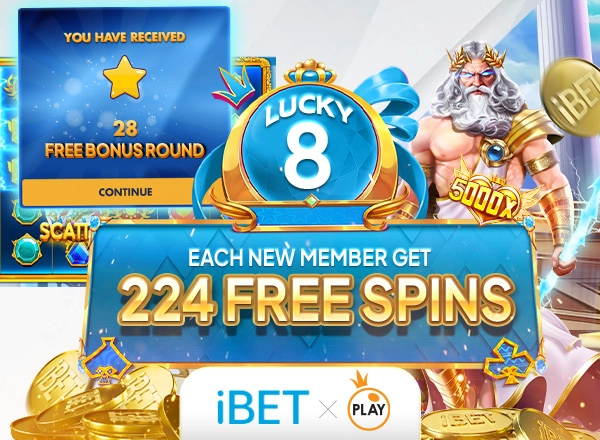 iBET X PP LUCKY 8：Putaran Percuma PP untuk Ahli Baharu Jackpot Sehingga 5000x
